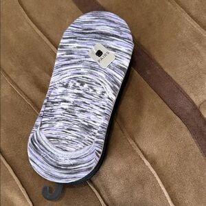 Paris No-Show Socks in Black and lilac 8 pairs